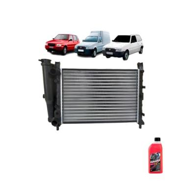 Imagem de Kit Radiador Uno 1.6 91/96 Uno Fire 2001 + Aditivo Radiador Paraflu 01L Rosa
