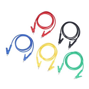 Imagem de Acouto Cabos de Teste de Clipe de Extremidade Dupla de 5 Unidades Com Abertura de 10 Mm - Corrente de 20A, Cabos de Teste de Tensão de 3000 V, Fios de Veículo de Bateria, de Tensão, Projetos Elétricos