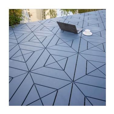 Imagem de Azulejos de deck interligados de plástico, piso de pátio com fácil de limpar antiderrapante desmontagem rápida forte rolamento de carga para todos os climas uso 31,5 x 31,5 cm C1 11 peças