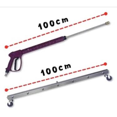 Imagem de ACECARE Pistola de lavadora de pressão de alta potência com extensão de varinha e vassoura de água de 7 bocais de 101 cm, limpador de superfície, 5000 PSI para limpeza de quintal