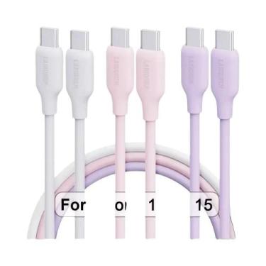 Imagem de Cabo USB De Silicone Líquido Tipo C PD De Carregamento Super Rápido 60