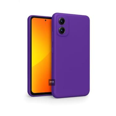 Imagem de Capa Capinha Case Compatível Motorola Moto G84 – Silicone Aveludado Premium, Anti Impacto, Reforçada e com Proteção de Câmera (VIOLETA)