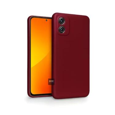 Imagem de Capa Capinha Case Compatível Motorola Moto G84 – Silicone Aveludado Premium, Anti Impacto, Reforçada e com Proteção de Câmera (VINHO)