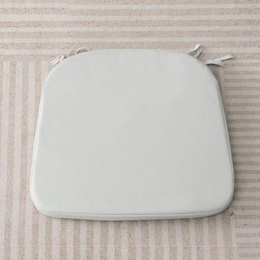 Imagem de Almofadas de cadeira para cadeiras de jantar, almofadas de cadeira de cozinha com laços, almofadas de assento impermeáveis em forma de U, almofadas de assento de espuma viscoelástica branco G 6 peças