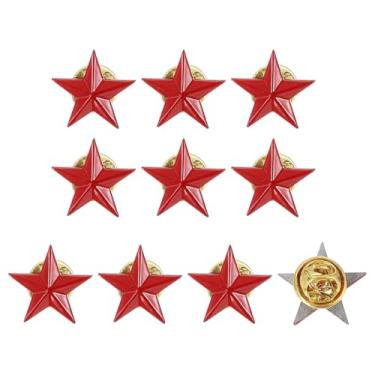 Imagem de uxcell Alfinetes de lapela de estrela, distintivo de estrela para homens, mulheres, mochilas, chapéus, jaquetas, acessórios de fantasia, presentes, One Size, Zinco, Sem Pedra Preciosa