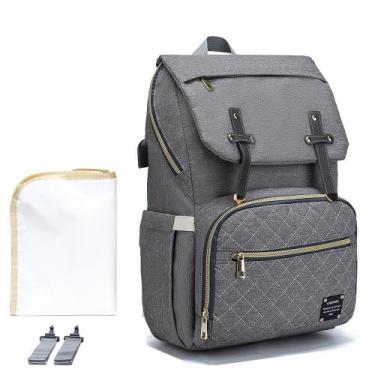 Imagem de Mochila Maternidade Lequeen Bebê Bolso Térmico Luxo, 0, U