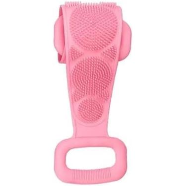 Imagem de Escova de Banho em Silicone com Dispenser Integrado para Shampoo e Sabonete, Esponja Multifuncional para Crianças, Adultos e Animais de Estimação