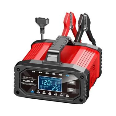 Imagem de Carregador De Bateria Inteligente 12V 15A 24V 5A 300W Para Carro E Mot