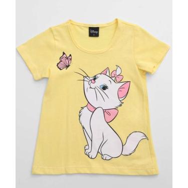Imagem de Camiseta Infantil Estampa Marie Disney Tam 1 a 3-66204, Amarelo, 2