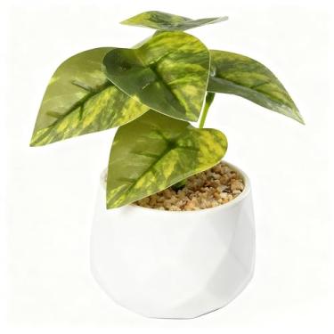 Imagem de Flor falsa produto transfronteiriço simulação planta verde mini bonsai pequeno decoração de casa flor artificial ornamento interno simulação planta em vaso (plantas artificiais em vaso A)