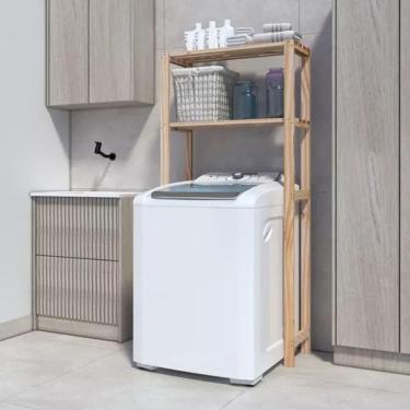 Imagem de Estante Em Pinus Design Compacto Arara De Parede Versátil