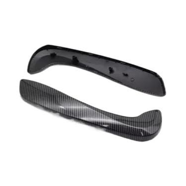 Imagem de 809600015R 197012651 Maçaneta Interna da Porta Dianteira Esquerda e Direita com Tampa Compatível com Renault Megane 3 III/Fluence 2008 2009 2010 1011 1012 1013 1014 1015 2016(Carbon set-)