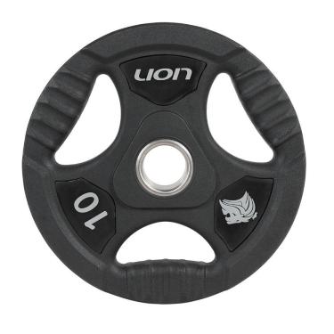 Imagem de Anilha 10 Kg Musculação Em Aço E Borracha Vulcanizada Lion