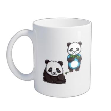 Imagem de Caneca Xícara de Café Porcelana 300ml Com Desenho Ilustrativo de Panda