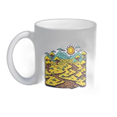 Imagem de Caneca Xícara de Café Porcelana 300ml Design Pixel Playground