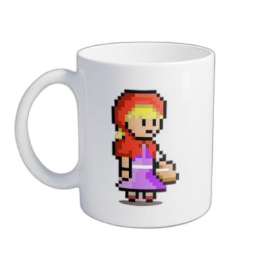 Imagem de Caneca de Café Porcelana 300ml Chibi Chapeuzinho Vermelho