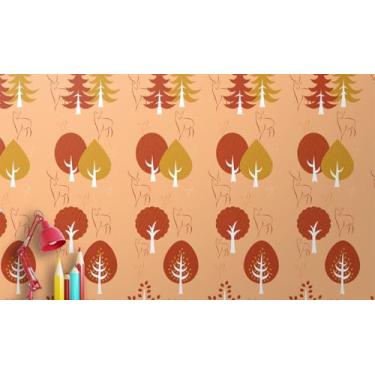 Imagem de Rolo Papel de Parede Auto Adesivo Lavável Full-HD Interno ou Externo Flores e Floral(3,0 x 0,47 metros,10)