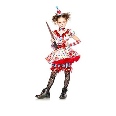 Imagem de Seeing Red Scary Clown Size L Includes Dress, Shorts, Hat, Choker, Gloves, Belt, Knife