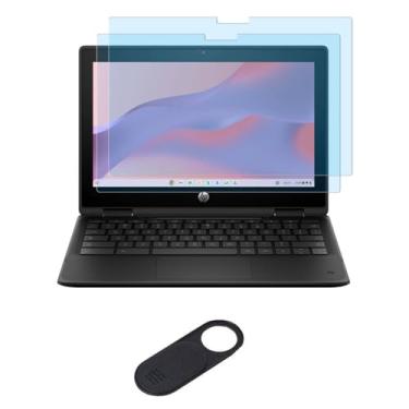 Imagem de Pacote com 2 protetores de tela antiluz azul para notebook HP Fortis x360 11 G3 J Chromebook e Fortis x360 G5 Chromebook e Fortis Flip G1i Chromebook de 11 polegadas, antirreflexo e antiimpressões