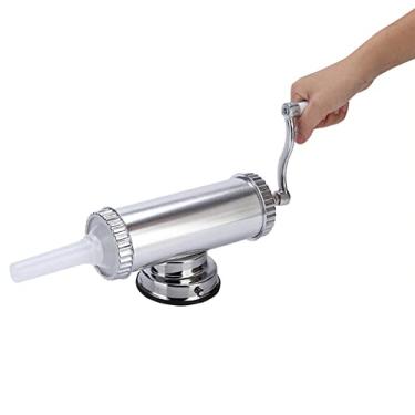Imagem de GLOGLOW Moedor Manual de Linguiça, 2 Lb, Kit de Enchimento de Carne de Liga de Alumínio para Fazer Linguiça Doméstica, Utensílios de Cozinha