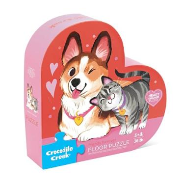 Imagem de Crocodile Creek Jigsaw Puzzle, 36 Piece for Kids 3 Years and Up, Heavy-Duty Shaped Box for Storage, Finished Puzzle Size 18 x 18 inches, Friends Fur-Ever