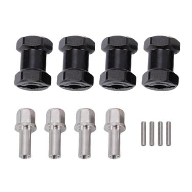 Imagem de SPYMINNPOO 4 PCS Espaçadores de Roda RC, Extensores de Cubo de Latão de 18 Mm Acessórios de Carro RC para 1/10 SCX10 4 Slash (Preta)