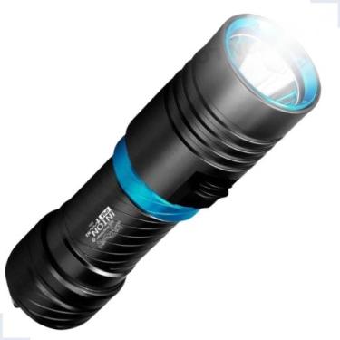Imagem de Lanterna Prova Dágua De Mergulho LED Cree T6 Caça Pesca Bateria Recarr