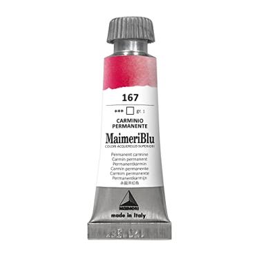 Imagem de MAIMERI BLU Tinta Aquarela Profissional Bisnaga 12ml, Carmim Permanente
