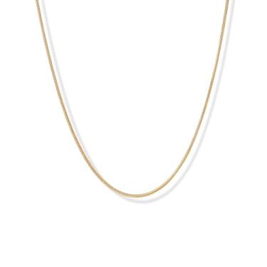 Imagem de PAVOI Corrente de cobra banhada a ouro 14K à prova d'água, 16+2", Ouro amarelo, Sem Pedra Preciosa