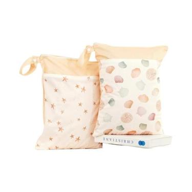 Imagem de Conjunto De 2 Bolsas Impermeáveis Para Fraldas De Bebê 30x40cm, Bolsa 