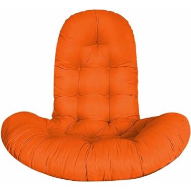 Imagem de Almofada de substituição para cadeira suspensa em formato de ovo, almofada grossa para cadeira suspensa, almofada para cadeira de balanço tipo rede para uso interno/externo.