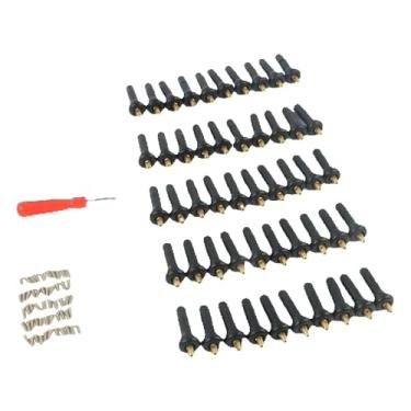 Imagem de 50pcs TPMS Rubber Snap-in Tire Valve Stems for Ford Chevy Buick Lincoln 11.5mm Valve Hole Replacement Parts accessories