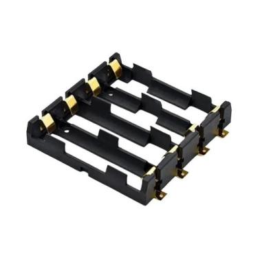 Imagem de Estojo De Armazenamento Para Bateria Recarregável 18650 SMT Com Pinos 