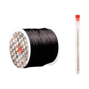 Imagem de Cordão Elástico De 0,7mm 40M Para Fazer Joias, Pulseiras De Miçangas, 