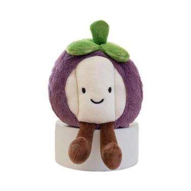 Imagem de Brinquedo De Pelúcia Macio De Frutas: Fruta Do Dragão, Pera, Maçã, Mor