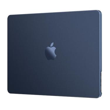 Imagem de EooCoo Capa compatível com MacBook Air de 13 polegadas 2025 2024-2022 M4 M3 M2 A3240 A3113 A2681, fosco atualizado, resistente a arranhões, capa rígida protetora resistente para Mac Air de 13,6
