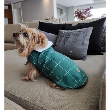 Imagem de Roupa capa ajustável para pet Para frio inverno Fácil de colocar cães 