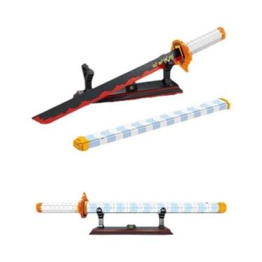 Imagem de Espada Samurai, Lâmina Ninja, Katana, Faca Borboleta, Blocos De Montar