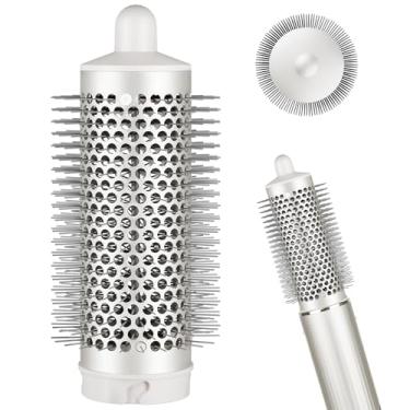Imagem de AFDD Escova Redonda Compatível com Shark FlexStyle Escova Volumizadora Normal para Modelagem de Cabelos Lisos, Ondulados, Cacheados e Crespos