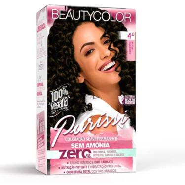 Imagem de Coloração Kit BEAUTYCOLOR Puríssi Sem Amônia - 4.0 Castanho Natural