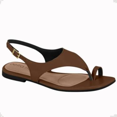 Imagem de Sandália Beira Rio Leve Pratica Dedo Slide Conforto 8560103, 38, Conha