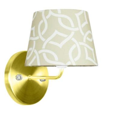 Imagem de Arandela Dourado De Cupula Tradicional Elos Bege - MARRYLUZ