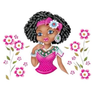 Imagem de Pano Para Fazer Saia Crochê Boneca Artesã Mulata - Kit C/ 5 - DRKZA, V