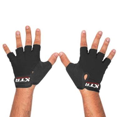 Imagem de Luva Ciclismo Bike Academia Meio Dedo KTR Sport P Preto