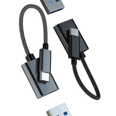 Imagem de Adaptador de cabo USB C para USB-A OTG 3.0 (pacote com 2) para iPhone 16 15 USB fêmea tipo C macho adaptador compatível com Samsung MacBook Android Converter para iPad, acessórios, transferência de