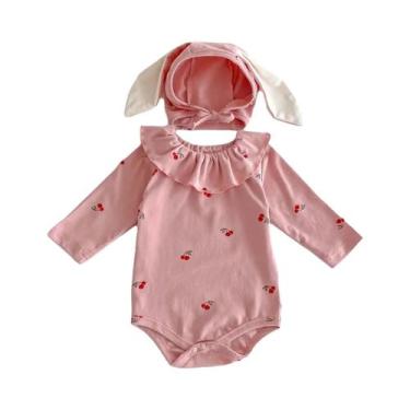 Imagem de Macacão De Algodão Para Bebê De Outono Com Manga Longa E Estampa De Ce