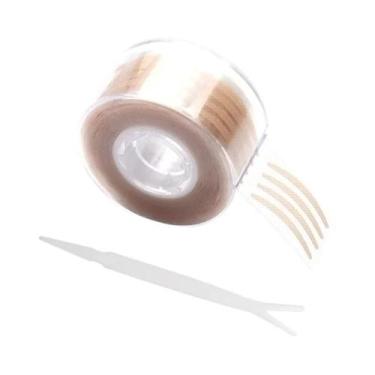 Imagem de Fita Adesiva Transparente Bege Para Pálpebras 600 Peças Invisível Natu