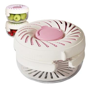 Imagem de Cesta de drenagem para frutas, tigela de lavagem de frutas - Cesta de lavagem de vegetais com alça dobrável escorredor de cozinha para uso diário, casa, restaurante, despensa, geladeira, pia, armário