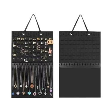 Imagem de Organizador De Joias Suspenso Em Feltro: Bolsa Expositora Para Colares