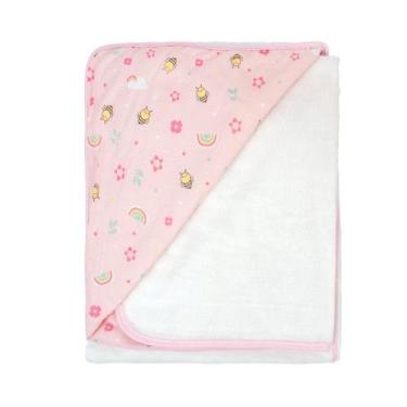 Imagem de Manta Microfibra para Bebê Dupla Face 85 cm x 1,00 m Bublim, Jardim En